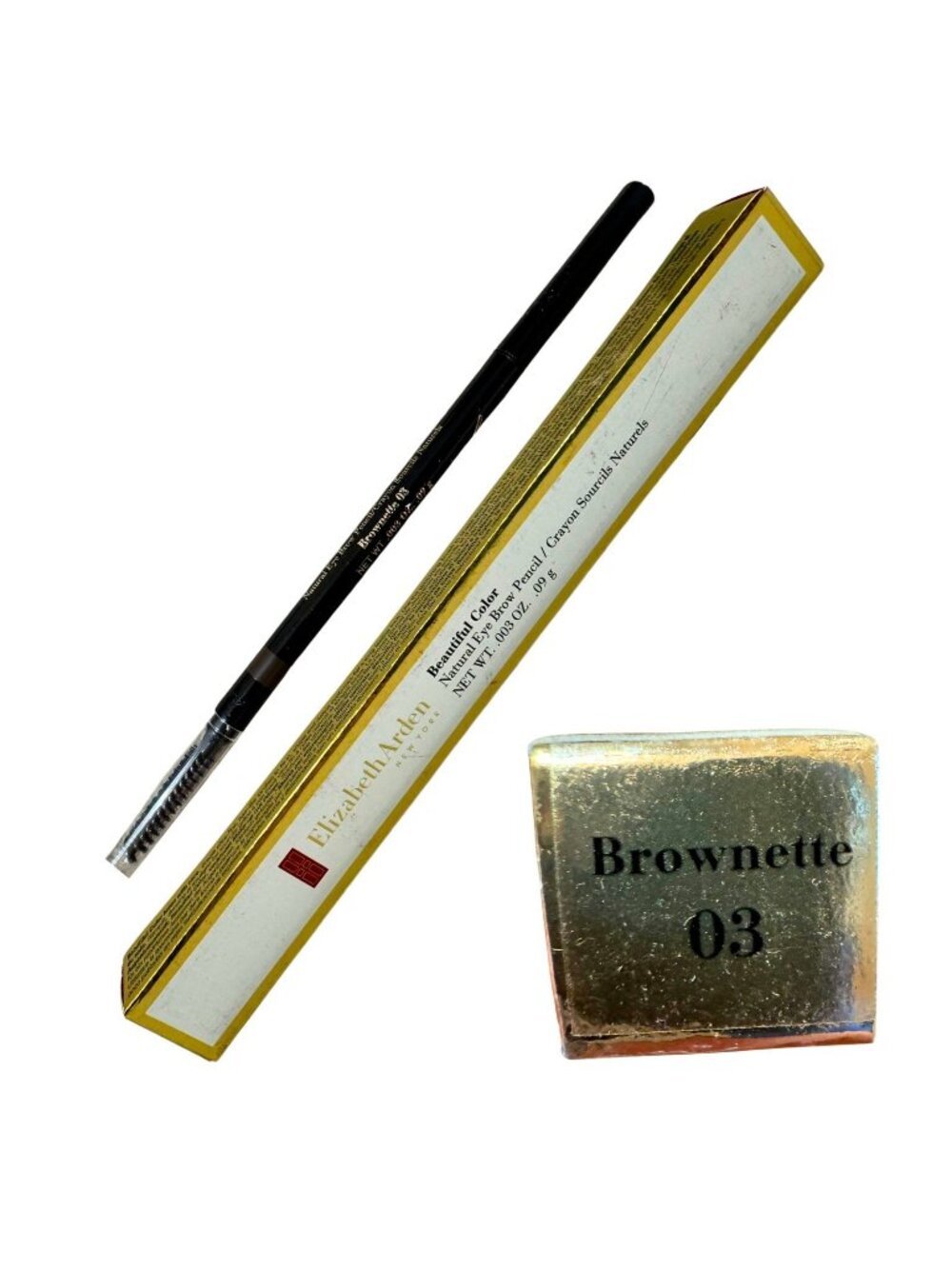 Elizabeth Arden Eyebrow Pencil Brownette 03 Beautiful Color Natural Waterproof